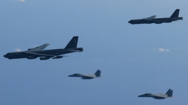 US flies bombers near Japan after China-Russia drills