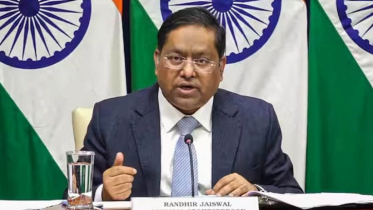 Protest in front of Bangladesh High Commission in Delhi