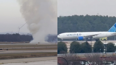 Tokyo-bound plane suffers engine failure, catches fire