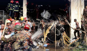 At least 29 killed as Bangladesh air force jet crashes