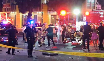 At least 30 injured after vehicle ploughs into LA crowd