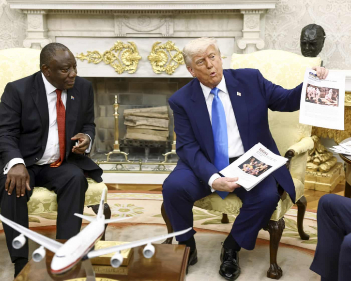 Trump Ambushes South African President With Racism Claims Trump Ambushes South African President With Racism Claims