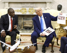 Trump Ambushes South African President With Racism Claims