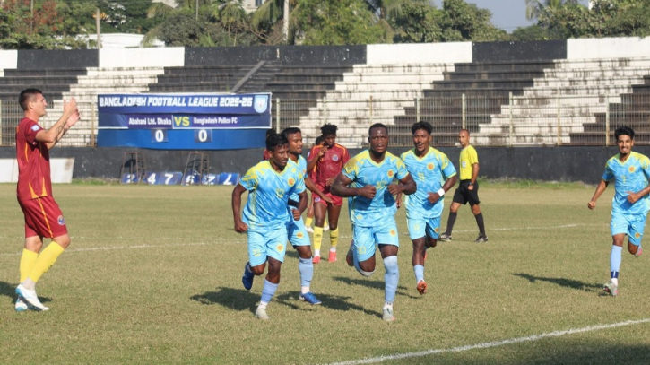 Abahani bounces back after defeating Police FC