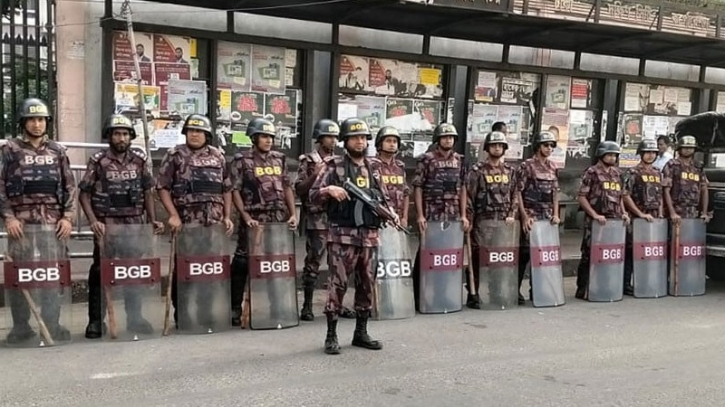 12 platoons of BGB deployed in Dhaka and surrounding districts