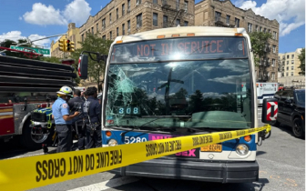 19 hurt, including five firefighters, in MTA bus vs. FDNY