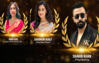 Shakib, Bubly, Hridi Haq honored at New York Bangla Film Festival