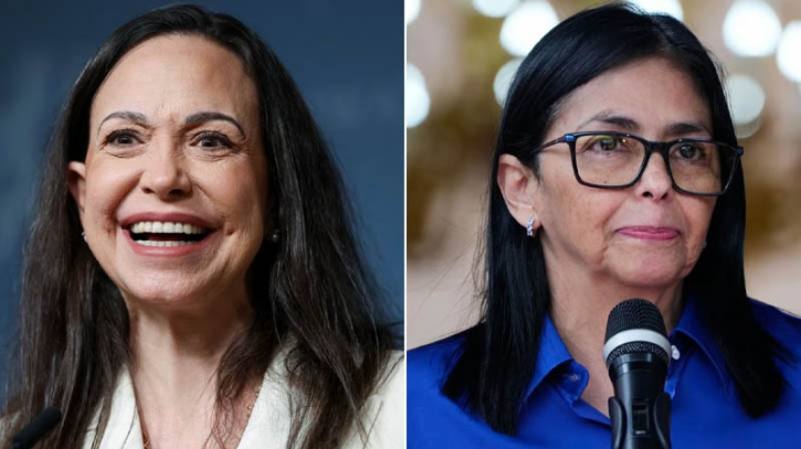 Two leaders in a conflict to become the new ruler of Venezuela