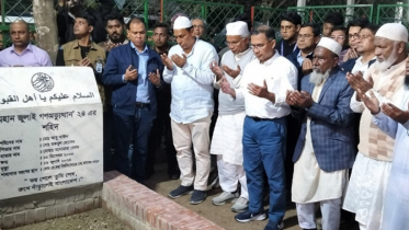 Tarique Rahman visits Abu Sayeed’s grave