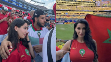 Nora Fatehi cries in the stadium while watching the World Cup