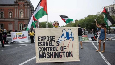 Protest in front of the White House against Netanyahu’s visit