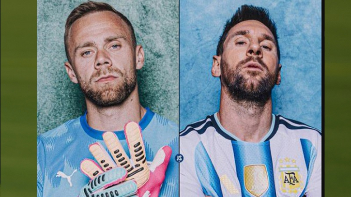 Ronaldo fan Austria goalkeeper ‘challenges’ Messi