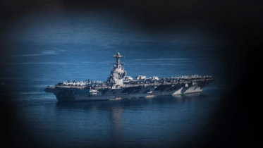 Nuclear-powered warship burns, 600 US sailors helpless