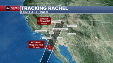 Tropical Storm Rachel to fuel dangerous flash flood threat