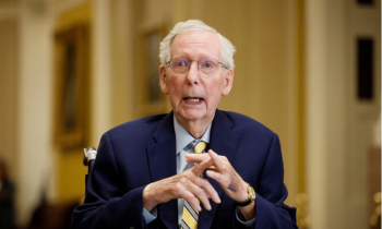 Sen. Mitch McConnell returns to Senate floor after hospital