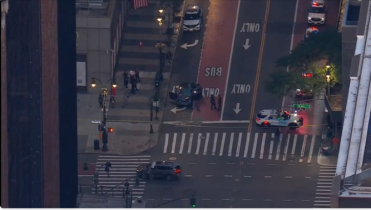 Passenger dead after Tesla plows into scaffolding in Midtown