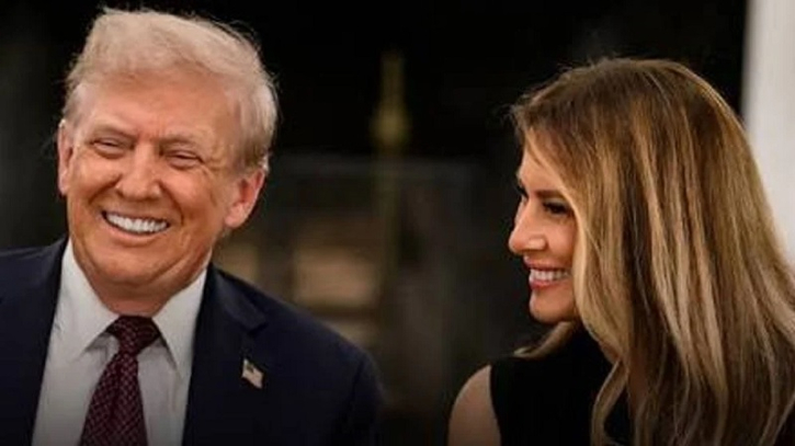 Why did Trump look for Melania during his speech at the UN?